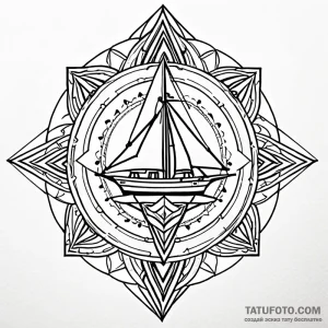 Frigate, concept art for tattoo, rough sketch… — эскиз тату (№1748908916_3, 03.06.2025 00:01) — Tatufoto.com
