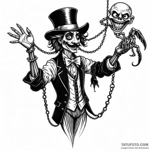 Puppeteer — эскиз тату (№1748909543_2, 03.06.2025 00:12) — Tatufoto.com