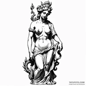 Statue — эскиз тату (№1748910065_0, 03.06.2025 00:21) — Tatufoto.com