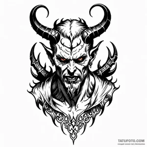 Satan — эскиз тату (№1748912140_1, 03.06.2025 00:55) — Tatufoto.com