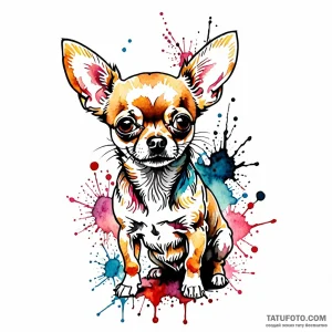 Chihuahua, tattoo sketch design, on a clean w… — эскиз тату (№1748914241_0, 03.06.2025 01:30) — Tatufoto.com
