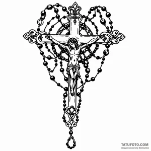 Rosary — эскиз тату (№1748924568_0, 03.06.2025 04:22) — Tatufoto.com