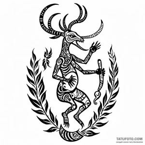 Kokopelli — эскиз тату (№1748938457_1, 03.06.2025 08:14) — Tatufoto.com