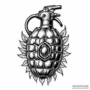 Grenade — эскиз тату (№1748947232_1, 03.06.2025 10:40) — Tatufoto.com