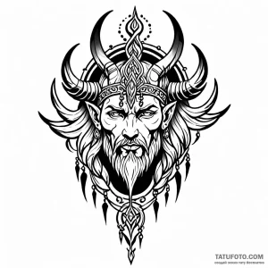 Perun — эскиз тату (№1748949218_0, 03.06.2025 11:13) — Tatufoto.com