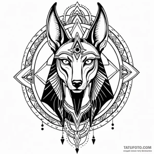 Anubis, artistic tattoo sketch, masterpiece,… — эскиз тату (№1748950316_1, 03.06.2025 11:31) — Tatufoto.com