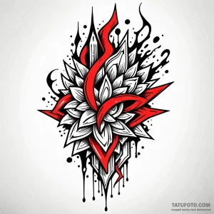 Sculpture, tattoo sketch design, black and re… — эскиз тату (№1748962234_0, 03.06.2025 14:50) — Tatufoto.com