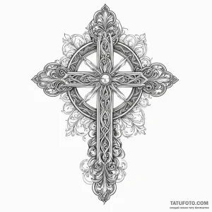 Latin cross — эскиз тату (№1748990971_3, 03.06.2025 22:49) — Tatufoto.com