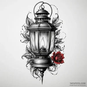 Lantern, concept art for tattoo, realistic bl… — эскиз тату (№1748992706_1, 03.06.2025 23:18) — Tatufoto.com