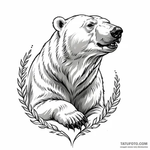 Polar bear — эскиз тату (№1749010312_1, 04.06.2025 04:11) — Tatufoto.com