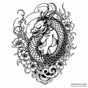 Fish skeleton, tattoo flash sheet design, on… — эскиз тату (№1749023317_0, 04.06.2025 07:48) — Tatufoto.com