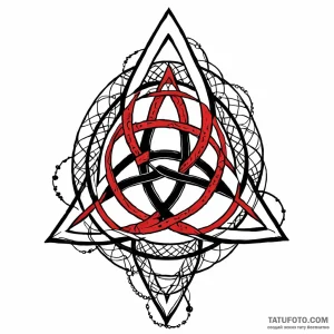 Triquetra, tattoo sketch design, on a clean w… — эскиз тату (№1749033905_1, 04.06.2025 10:45) — Tatufoto.com