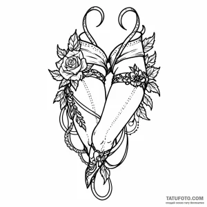 Garter — эскиз тату (№1749037766_0, 04.06.2025 11:49) — Tatufoto.com