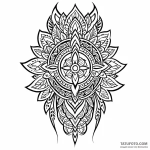 Polynesia (pattern) — эскиз тату (№1749047133_0, 04.06.2025 14:25) — Tatufoto.com