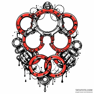 Brass knuckles, tattoo flash sheet design, bl… — эскиз тату (№1749047599_1, 04.06.2025 14:33) — Tatufoto.com