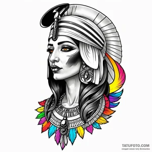 Isis, tattoo flash sheet design, on a clean w… — эскиз тату (№1749048205_0, 04.06.2025 14:43) — Tatufoto.com