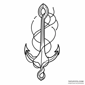 Hook, tattoo drawing outline, black outline o… — эскиз тату (№1749058446_0, 04.06.2025 17:34) — Tatufoto.com
