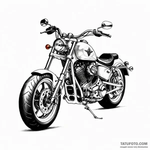 Motorcycle — эскиз тату (№1749062128_0, 04.06.2025 18:35) — Tatufoto.com