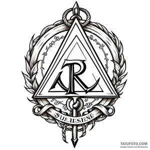 Rune, tattoo flash sheet design, sepia tone s… — эскиз тату (№1749063898_0, 04.06.2025 19:04) — Tatufoto.com