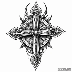 Svarog’s square, artistic tattoo sketch, sket… — эскиз тату (№1749072186_1, 04.06.2025 21:23) — Tatufoto.com