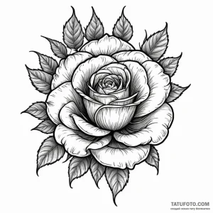 Rose hips, concept art for tattoo, stylized i… — эскиз тату (№1749120587_0, 05.06.2025 10:49) — Tatufoto.com