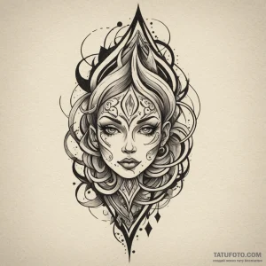 Abstraction, tattoo sketch design, rough sket… — эскиз тату (№1749121707_0, 05.06.2025 11:08) — Tatufoto.com