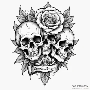Death with oblique, tattoo line art, sepia to… — эскиз тату (№1749125443_0, 05.06.2025 12:10) — Tatufoto.com