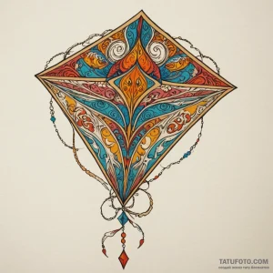 Kite, concept art for tattoo, soft whip shadi… — эскиз тату (№1749131939_1, 05.06.2025 13:58) — Tatufoto.com