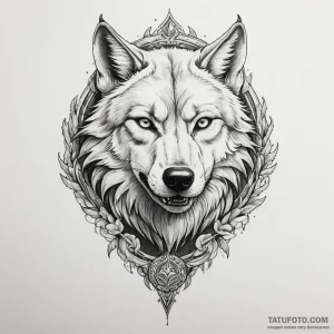 Fenrir (the wolf) — эскиз тату (№1749160106_0, 05.06.2025 21:48) — Tatufoto.com