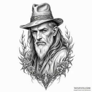 Merlin — эскиз тату (№1749164747_0, 05.06.2025 23:05) — Tatufoto.com