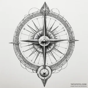 Sundial — эскиз тату (№1749171398_0, 06.06.2025 00:56) — Tatufoto.com
