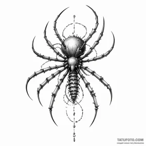 Bacteriophage — эскиз тату (№1749198993_1, 06.06.2025 08:36) — Tatufoto.com