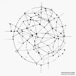 Constellation map (specific one like orion) — эскиз тату (№1749199469_0, 06.06.2025 08:44) — Tatufoto.com