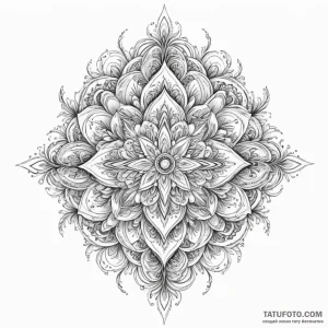 Fractal pattern — эскиз тату (№1749220955_0, 06.06.2025 14:42) — Tatufoto.com
