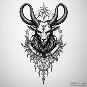 Baphomet symbol — эскиз тату (№1749251630_1, 06.06.2025 23:13) — Tatufoto.com
