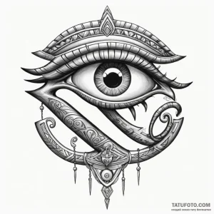 The eye of horus (is there as eye of ra, slig… — эскиз тату (№1749253627_0, 06.06.2025 23:47) — Tatufoto.com