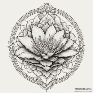 Venus flytrap, tattoo line art, moderately de… — эскиз тату (№1749263101_1, 07.06.2025 02:25) — Tatufoto.com