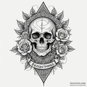 A straight razor (is there, but can be ornate… — эскиз тату (№1749267222_0, 07.06.2025 03:33) — Tatufoto.com