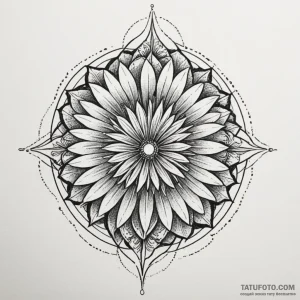 A dandelion clock (is there, but can be a clo… — эскиз тату (№1749271644_0, 07.06.2025 04:47) — Tatufoto.com