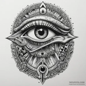 The eye of horus (is there as eye of ra, slig… — эскиз тату (№1749271854_0, 07.06.2025 04:50) — Tatufoto.com