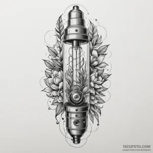 Vacuum tube, artistic tattoo sketch, studio l… — эскиз тату (№1749277967_0, 07.06.2025 06:32) — Tatufoto.com