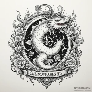 A ghostbusters ghost trap, tattoo flash sheet… — эскиз тату (№1749283498_1, 07.06.2025 08:04) — Tatufoto.com