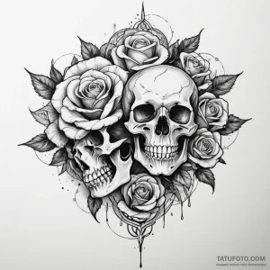 Glitch art effect, artistic tattoo sketch, bl… — эскиз тату (№1749287573_0, 07.06.2025 09:12) — Tatufoto.com