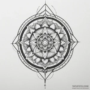 Sacred geometry sleeve, artistic tattoo sketc… — эскиз тату (№1749287644_0, 07.06.2025 09:14) — Tatufoto.com