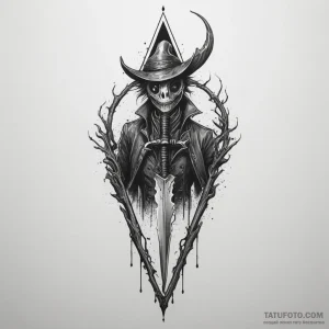 The saw cleaver from bloodborne, tattoo flash… — эскиз тату (№1749296972_0, 07.06.2025 11:49) — Tatufoto.com