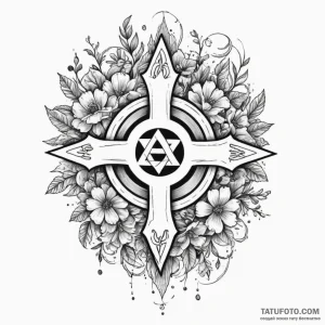 The anarchy symbol (is there, but can be styl… — эскиз тату (№1749322968_1, 07.06.2025 19:02) — Tatufoto.com
