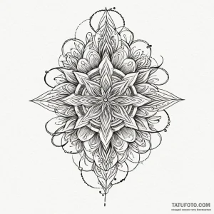 Fractal pattern, tattoo flash sheet design, f… — эскиз тату (№1749337857_1, 07.06.2025 23:10) — Tatufoto.com