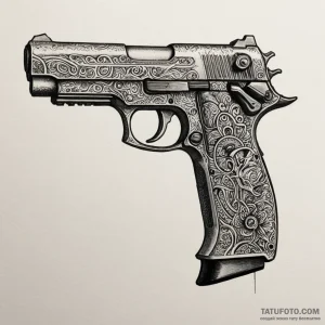 Deckard’s pistol from blade runner, tattoo sk… — эскиз тату (№1749353398_0, 08.06.2025 03:29) — Tatufoto.com