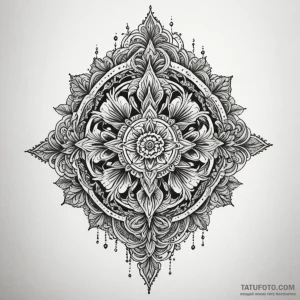 A dotwork landscape, tattoo sketch design, hi… — эскиз тату (№1749359359_1, 08.06.2025 05:09) — Tatufoto.com