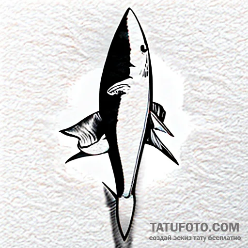 акула - эскиз тату (№1749585599_1, 10.06.2025 19:59) — Tatufoto.com